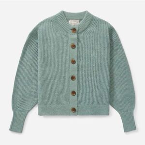 Everlane The Crop Alpaca Cardigan in Pomona Green Size Small